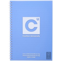 Carnet à spirales A5 avec couverture plastique