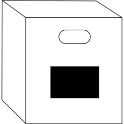 Boîte de rangement en feutre HYGGE