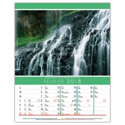 Calendrier illustré 12 feuillets