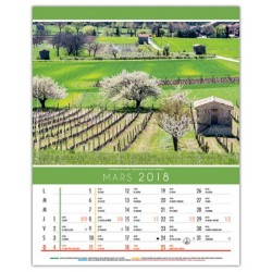 Calendrier illustré 12 feuillets