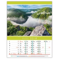 Calendrier illustré 12 feuillets