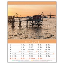 Calendrier illustré 12 feuillets