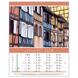 Calendrier illustré 12 feuillets