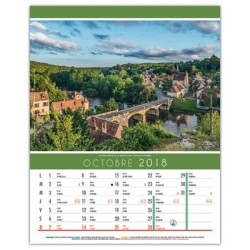 Calendrier illustré 12 feuillets