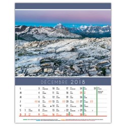 Calendrier illustré 12 feuillets