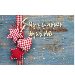 Calendrier de l'avent à poser 23x16cm