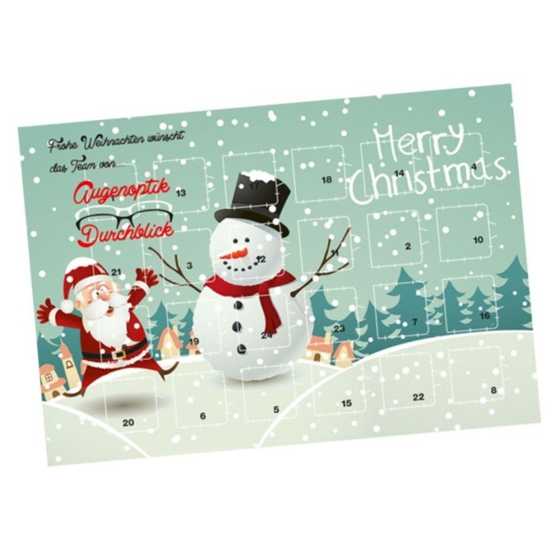 Calendrier de l'avent A4 à accrocher