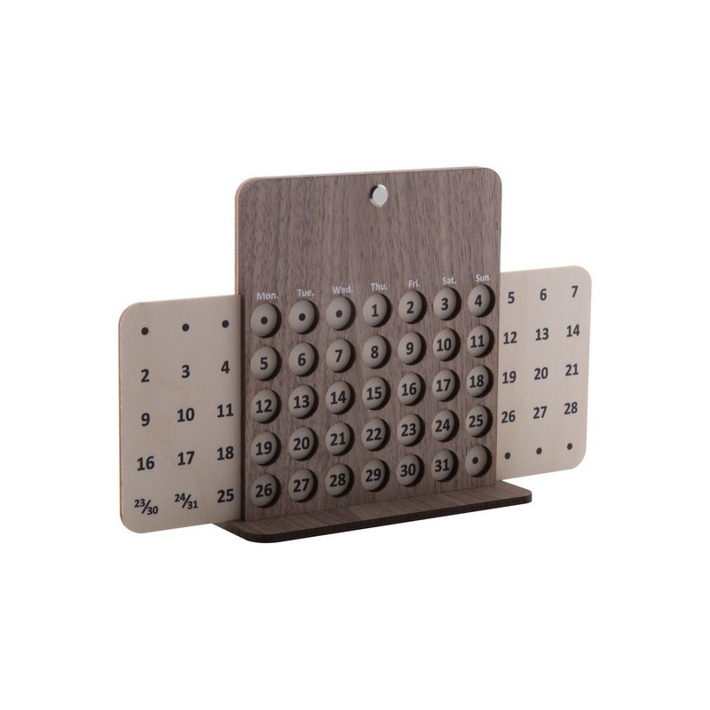 Calendrier perpétuel en bois