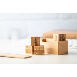 Calendrier perpétuel en bambou