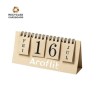 Calendrier perpétuel en carton recyclé