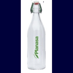 Bouteille en verre avec bouchon mécanique rétro 50cl