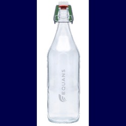 Bouteille en verre avec bouchon mécanique rétro 50cl