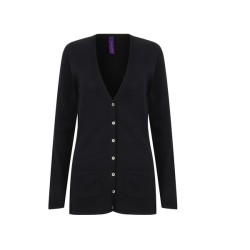 Ladies V Button Cardigan - Gilet femme