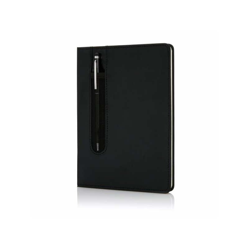 Carnet de notes A5 avec stylo tactile à couverture rigide