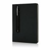 Carnet de notes A5 avec stylo tactile à couverture rigide