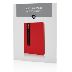 Carnet de notes A5 avec stylo tactile à couverture rigide