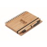 Carnet et stylo en bambou