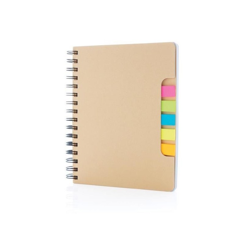 Carnet de notes a5 kraft avec notes autocollantes