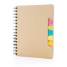 Carnet de notes a5 kraft avec notes autocollantes