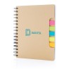 Carnet de notes a5 kraft avec notes autocollantes