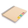 Carnet de notes a5 kraft avec notes autocollantes