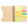 Carnet de notes a5 kraft avec notes autocollantes