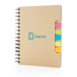 Carnet de notes a5 kraft avec notes autocollantes