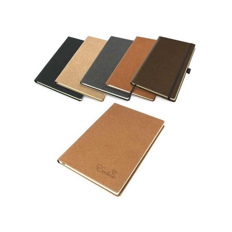 Carnet a5 rigide en cuir reconstitué