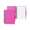 Bloc-notes à spirales en papier recyclé avec stylo à couverture rigide