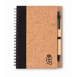  Carnet en liège avec stylo