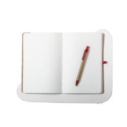 Cahier A5 recyclé avec stylo carton