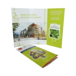 Carte 3 volets avec graines