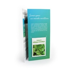 Carte 3 volets avec graines