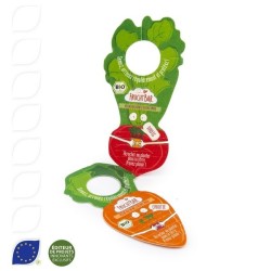 Carte ensemencée forme carotte