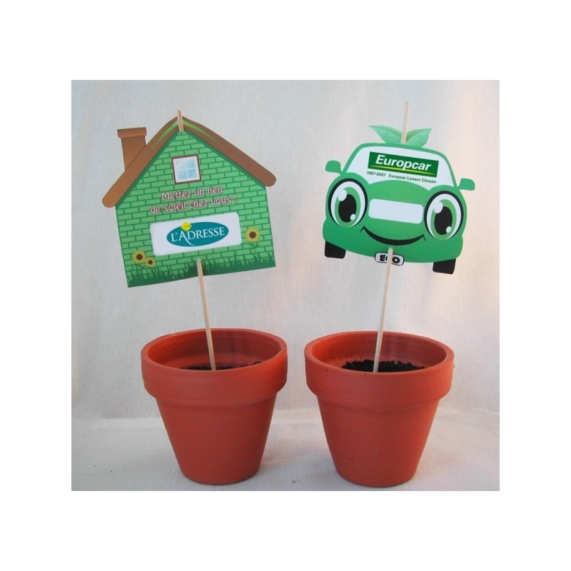 Carte de semis sur tige