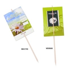 Carte de semis sur tige