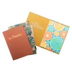 Carte postale avec essuie-lunettes quadri