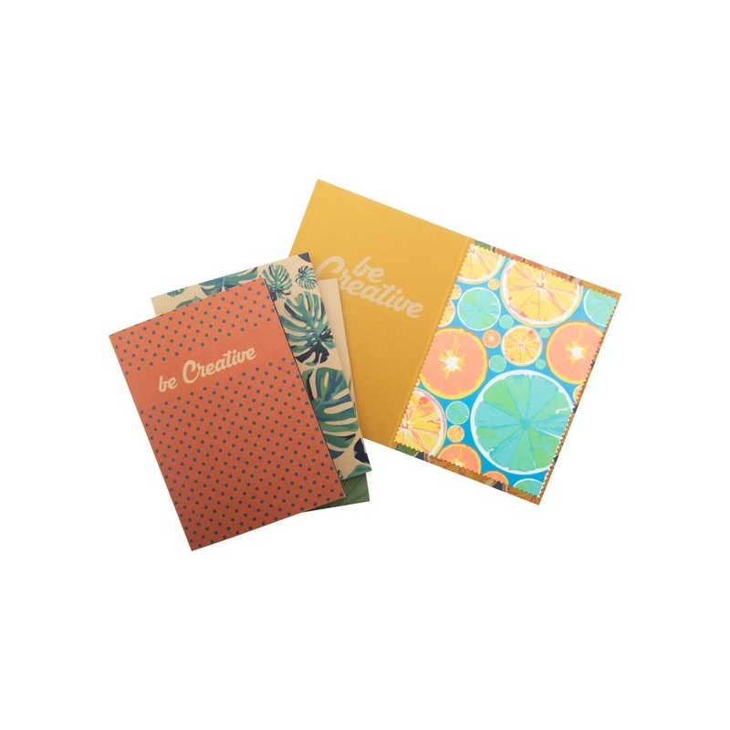 Carte postale avec essuie-lunettes quadri