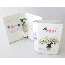 Carte de voeux plante