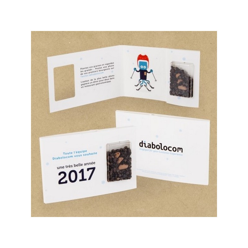 Carte capsule pour graines d'arbre