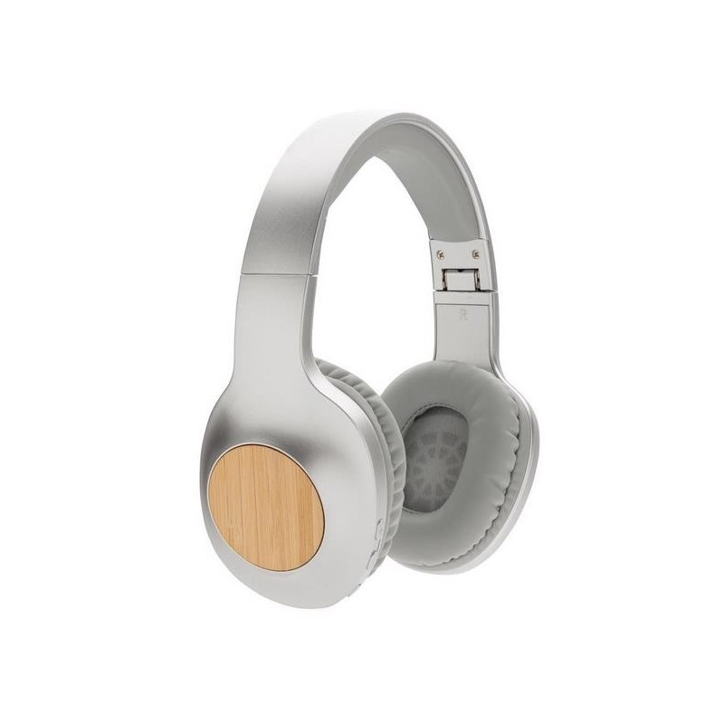 Casque audio bluetooth pliable finition bambou