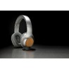 Casque audio bluetooth pliable finition bambou