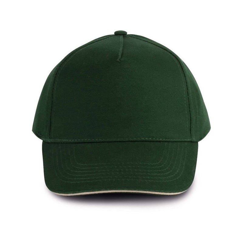 Casquette 5 pans sandwich contrasté