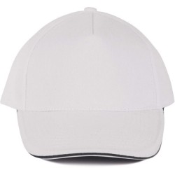 Casquette 5 pans sandwich contrasté