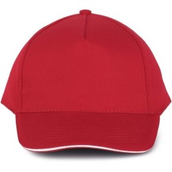 Casquette 5 pans sandwich contrasté