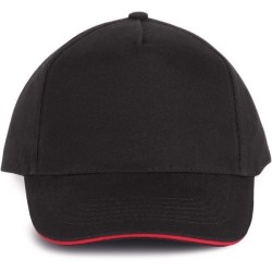 Casquette 5 pans sandwich contrasté