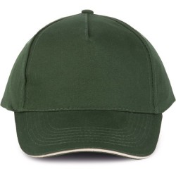 Casquette 5 pans sandwich contrasté