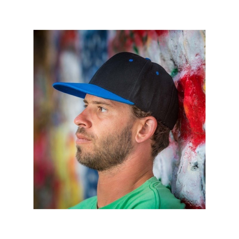 Snapback 6 pans basique bicolore