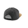 Snapback visière aspect daim