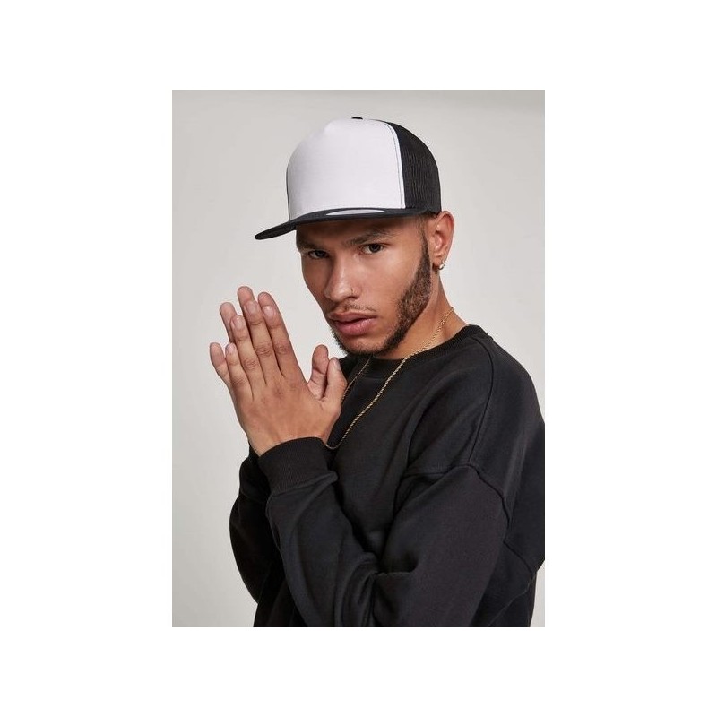 Casquette snapback trucker bicolore